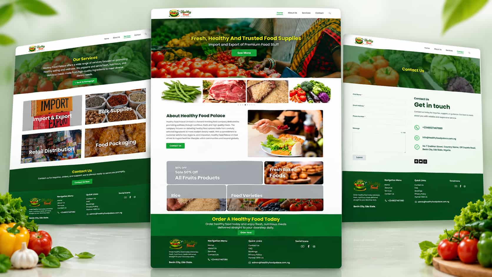 Read more about the article Website (Healthy Food)